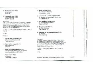 Cassettebandjes Happy Together Diverse artiesten 18 nrs cassette 1981 ZGAN