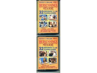 Cassettebandjes Herkenningsmelodie 1 & 2 32 nrs 2 cassettes 1982 ZGAN