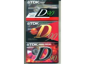 TDK D90 type I 3 verschillende cassettes NIEUW GESEALD