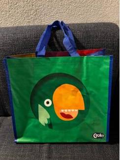 Merken en Reclamevoorwerpen Croky boodschappentas papegaaien print