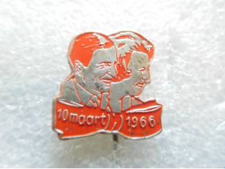 speldje 10 maart 1966 Beatrix en Claus