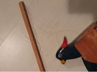 Kinderkamer | Inrichting en Decoratie houten papegaai