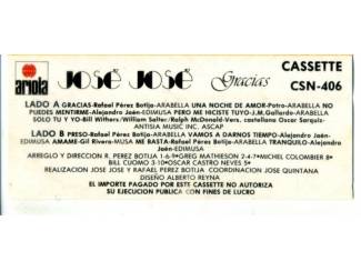 CD Jos&eacute; Jos&eacute; 2 cassettes &euro;3,50 per stuk 2 voor &euro;6 ZGAN