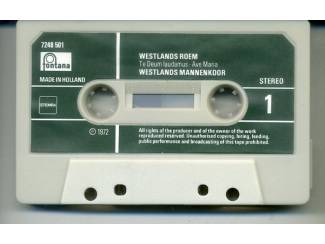 Cassettebandjes Het Westlands Mannenkoor &ndash; Westlands Roem 5 nrs cassette ZGAN