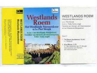 Cassettebandjes Het Westlands Mannenkoor &ndash; Westlands Roem 5 nrs cassette ZGAN