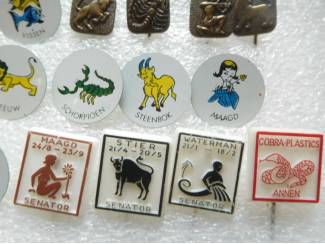 Speldjes, Pins en Buttons speldjes en buttons sterrenbeelden 0,20 euro per stuk