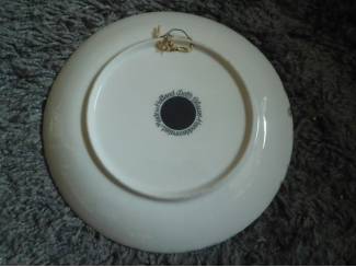 Keuken | Servies delfs blauw bordje boer met paard en hoefsmid