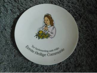 2 mooie communie bordjes 2 euro per st