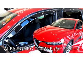 Alfa Romeo onderdelen Zijwindschermen raamspoilers visors donker alfa romeo oa 147
