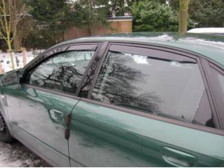 Accessoires Audi zijwindschermen pasvorm getinte raamspoilers oa A4 A3 Q5