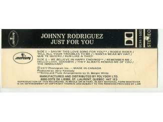 Cassettebandjes Johnny Rodriguez &ndash; Just For You 11 nrs cassette 1977 ZGAN