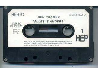 Cassettebandjes Ben Cramer 2 cassettes &euro;3 per stuk 2 voor &euro;5 ZGAN