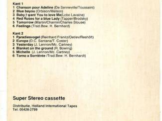 Cassettebandjes Orchestra Henk Bernhardt Plays Music for Millions 12 nrs ZGAN