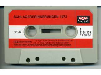 Cassettebandjes Schlager Erinnerungen 1972 10 nrs cassette 1972 ZGAN