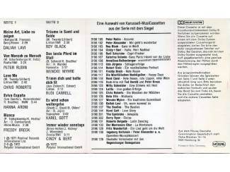 Cassettebandjes Schlager Erinnerungen 1972 10 nrs cassette 1972 ZGAN