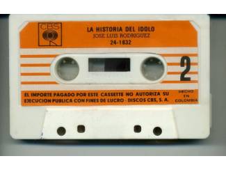 Cassettebandjes Jos&eacute; Luis Rodr&iacute;guez &ndash; La Historia Del Idolo 15 nrs cassette