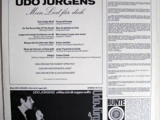 Grammofoon / Vinyl Udo J&uuml;rgens Mein Lied f&uuml;r dich 12 nrs lp 1968 mooie staat