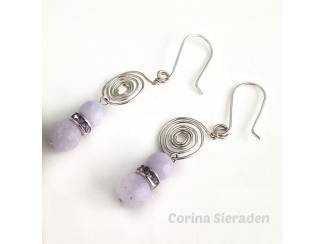 Oorbellen Oorhangers met natuursteen