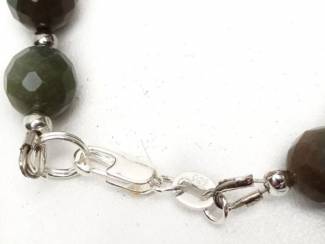 Armbanden Armband van natuursteen en sterling zilver