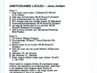 Cassettebandjes Janus Jordaan &ndash; Amsterdamse Liedjes 14 nrs cassette ZGAN