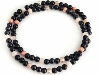 Armbanden Wikkelarmband van natuursteen