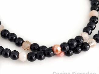 Armbanden Wikkelarmband van natuursteen