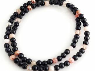 Armbanden Wikkelarmband van natuursteen