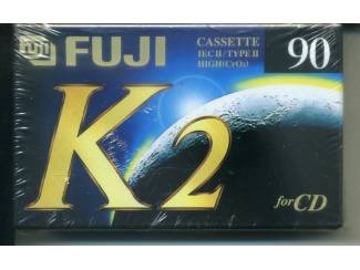 Cassettebandjes FUJI K2 90 TYPE II 2 cassettes NIEUW GESEALD