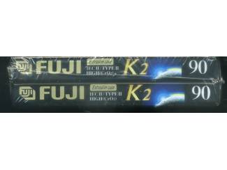 Cassettebandjes FUJI K2 90 TYPE II 2 cassettes NIEUW GESEALD