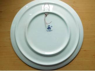 Curiosa delfts blauw bord Caf&eacute; restaurant Urbana Zwolle rond ca .30 cm