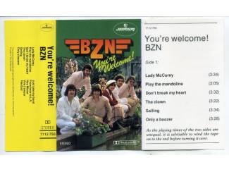 Cassettebandjes BZN &ndash; You&rsquo;re Welcome 11 nrs cassette 1978 ZGAN