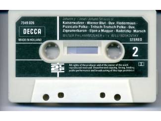 Cassettebandjes Strauss Concert In Wenen o.l.v. Willi Boskovsky 15 nrs ZGAN