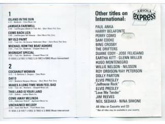 Cassettebandjes Harry Belafonte &ndash; Harry Belafonte 12 nrs cassette 1989 ZGAN