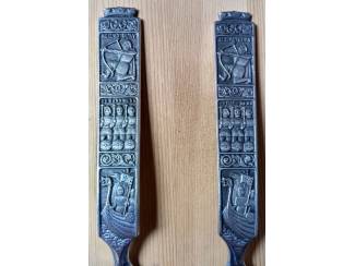 Keuken | Bestek Vintage Konge Tinn Noors saladeset nr. 350 in orginele doos