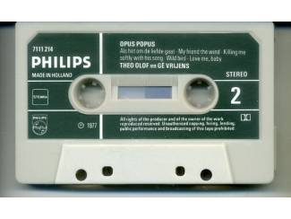 Cassettebandjes Theo Olof & G&eacute; Vrijens &ndash; Opus Popus 10 nrs cassette 1977 ZGAN