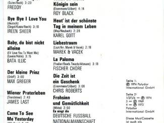 Cassettebandjes Extra ausgabe &lsquo;74/2 12 nrs cassette 1974 ZGAN