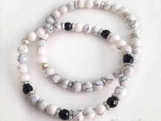 Armbanden Armbandenset van natuursteen