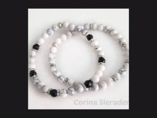 Armbandenset van natuursteen