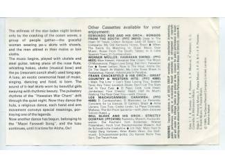 Cassettebandjes Frank Chacksfield And His Orchestra &ndash; Hawaii 12 nrs cassette