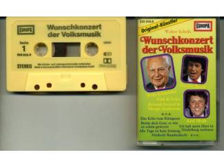 Cassettebandjes Wunschkonzert der Volksmusik 12 nrs Europa cassette ZGAN