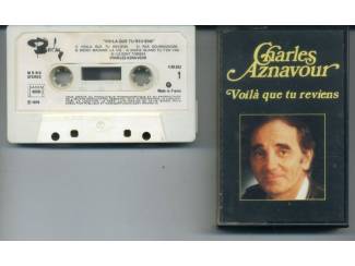 Cassettebandjes Charles Aznavour &ndash; Voil&agrave; Que Tu Reviens 10 nrs cassette 1976