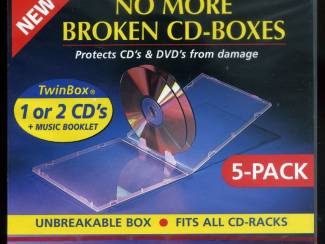 CD CD en DVD doosjes Onbreekbaar 5 pack NIEUW geseald