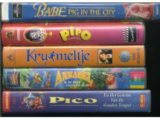 VHS 10 VHS kinderbanden MOOIE STAAT