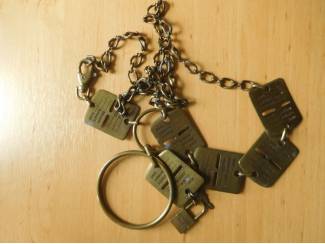 Militaria militaire halsketting met identiteitsplaatjes