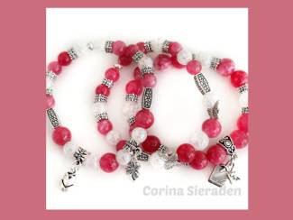 Armbandenset van natuursteen