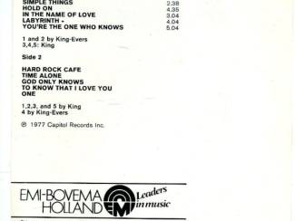 Cassettebandjes Carole King Simple Things 10 nrs cassette 1977 ZGAN