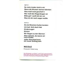 Cassettebandjes Nicole 2 cassettes &euro;3,50 per stuk en 2 voor &euro;6,00 ZGAN