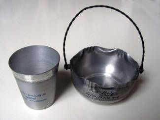 Oud Belgi&euml; 1930 Vielle Belgique schaaltje + bekertje gebruik