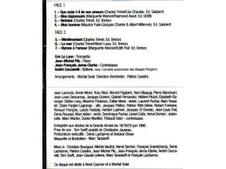 Cassettebandjes Eric Le Lann &ndash; Joue Piaf Tr&eacute;net 7 nrs cassette 1990 ZGAN