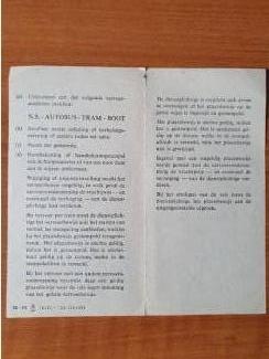 Militaria Plaatsbewijs voor een dienstplichtige